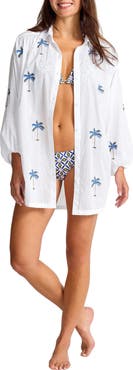 Tommy Bahama Catalina Coast Palm Cover-Up Shirt