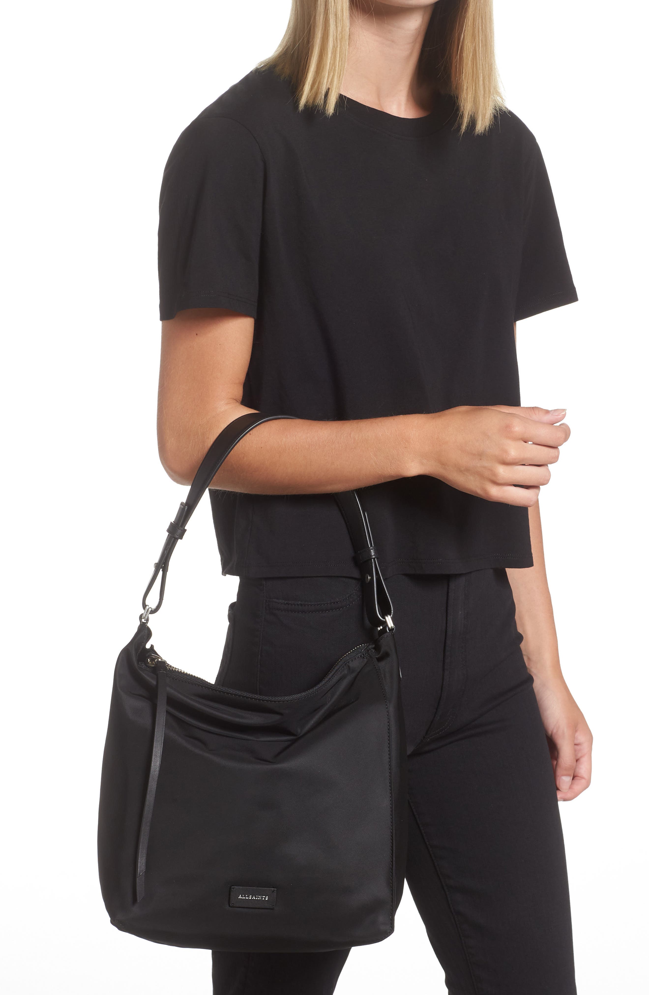 AllSaints Nilo Kita Nylon Shoulder Bag, Alternate, color, 