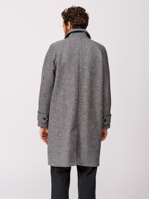 Aubin Dawes Wool Blend Overcoat In Gray