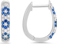 Queen Jewels Petite Floral Hoop Earrings