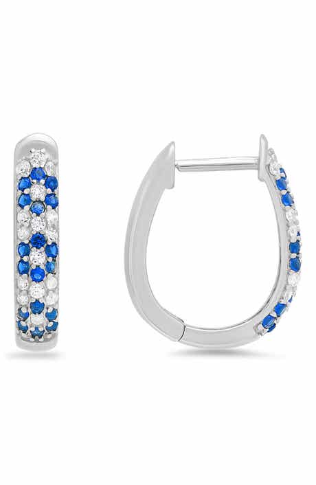 Queen Jewels Petite Floral Hoop Earrings