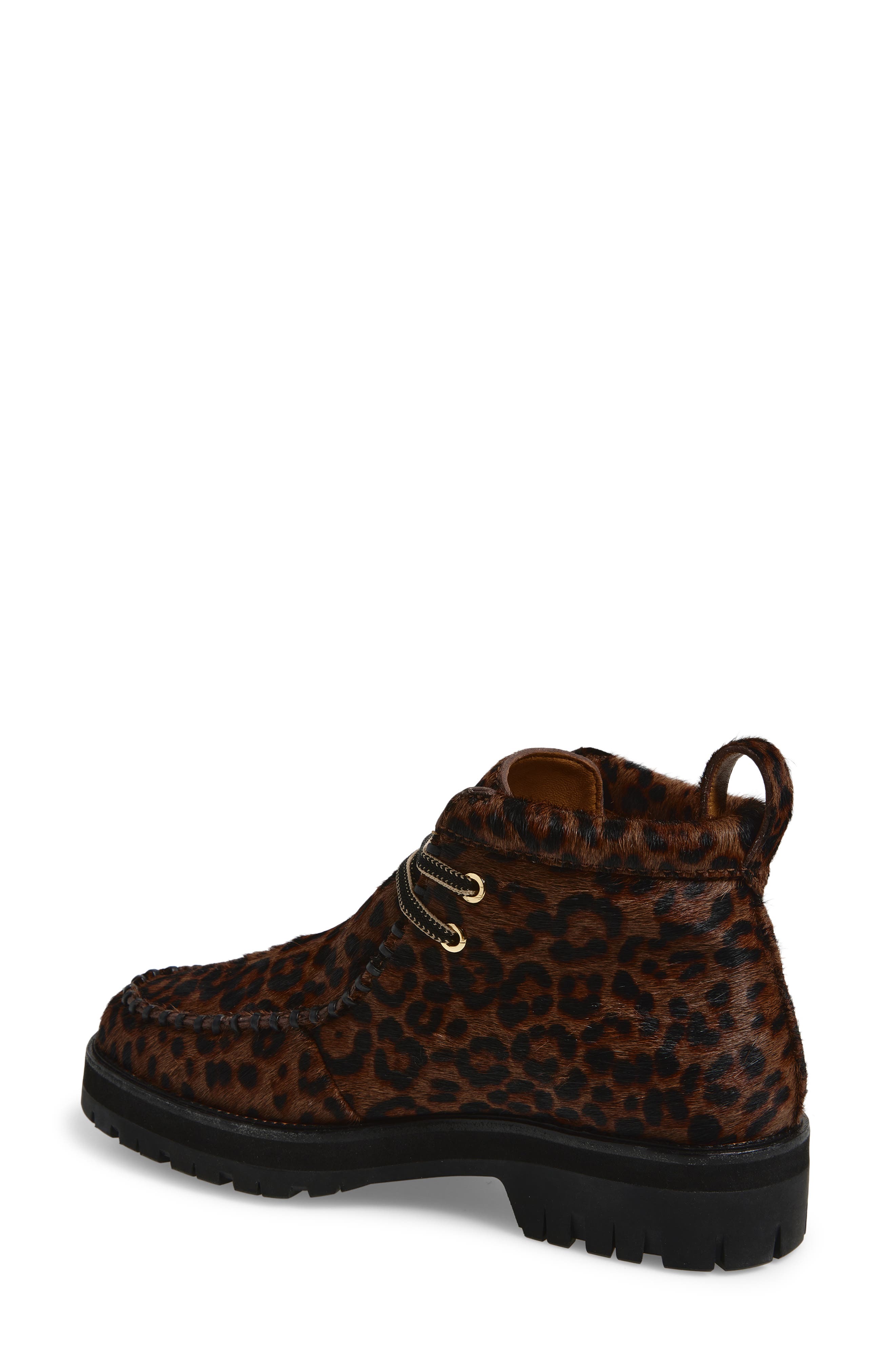 rag & bone Cameron Genuine Calf Hair Lace-up Boot, Alternate, color, Leopard
