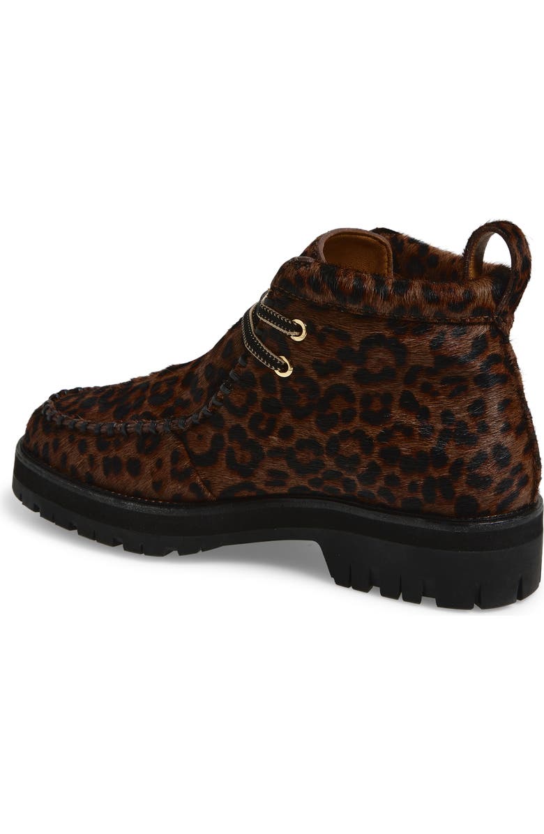 rag & bone Cameron Genuine Calf Hair Lace-up Boot, Alternate, color, Leopard
