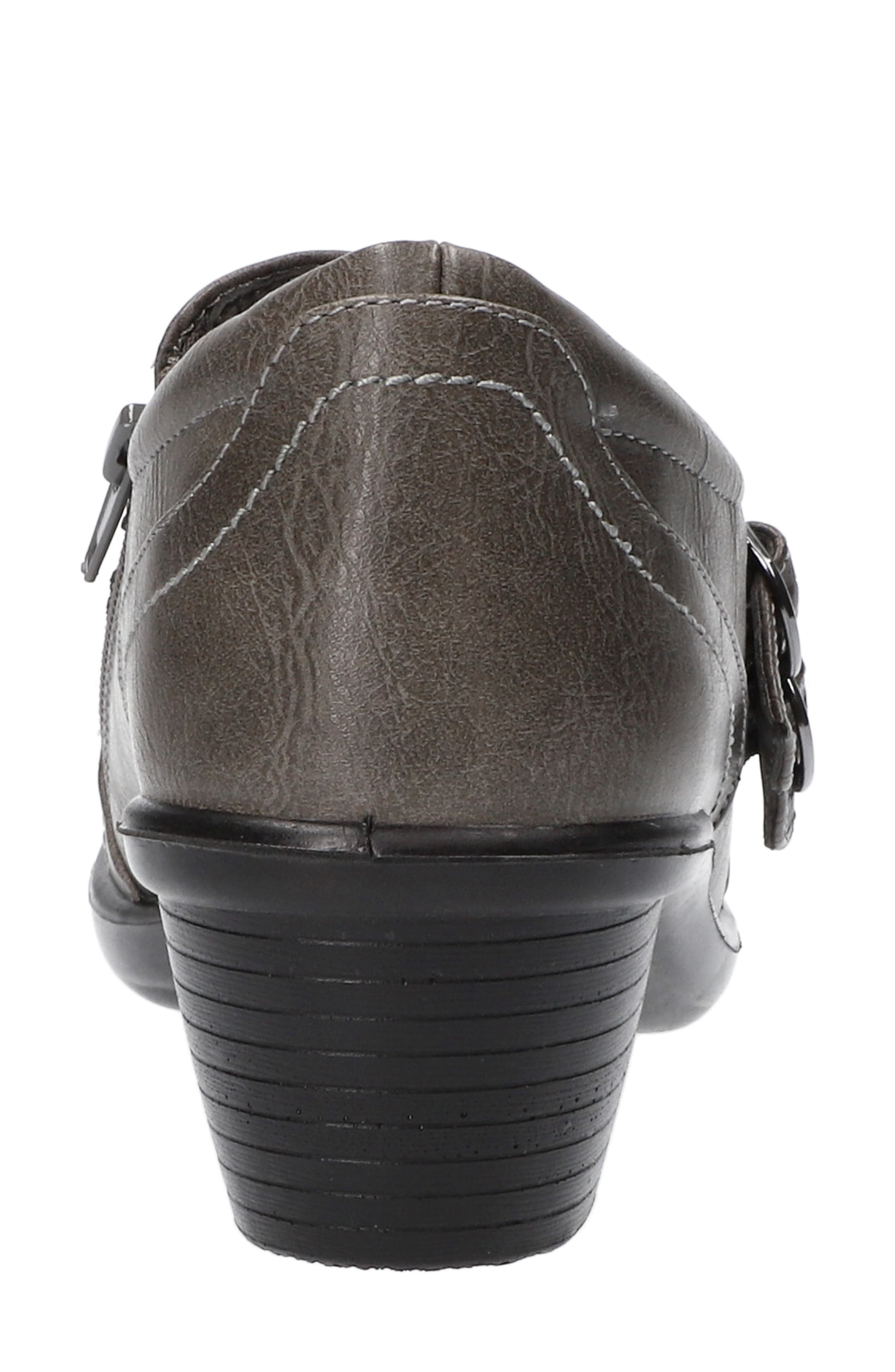 EASY STREET Stroll Faux Leather Clog, Alternate, color, Grey/ Grey Snake/ Gore