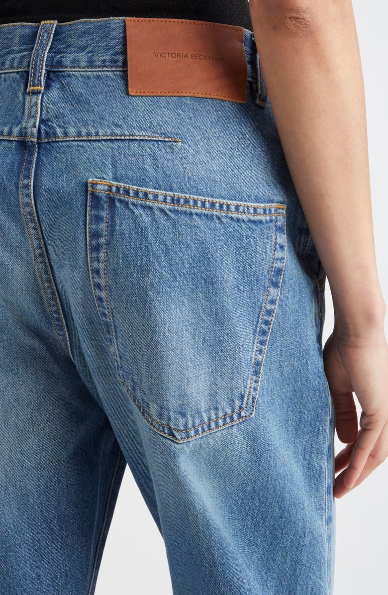 Victoria Beckham Twisted Slouch Jeans, Alternate, color,