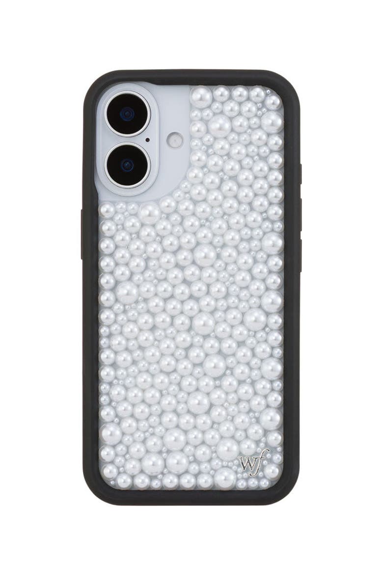 White Pearl iPhone Case, Alternate, color, White