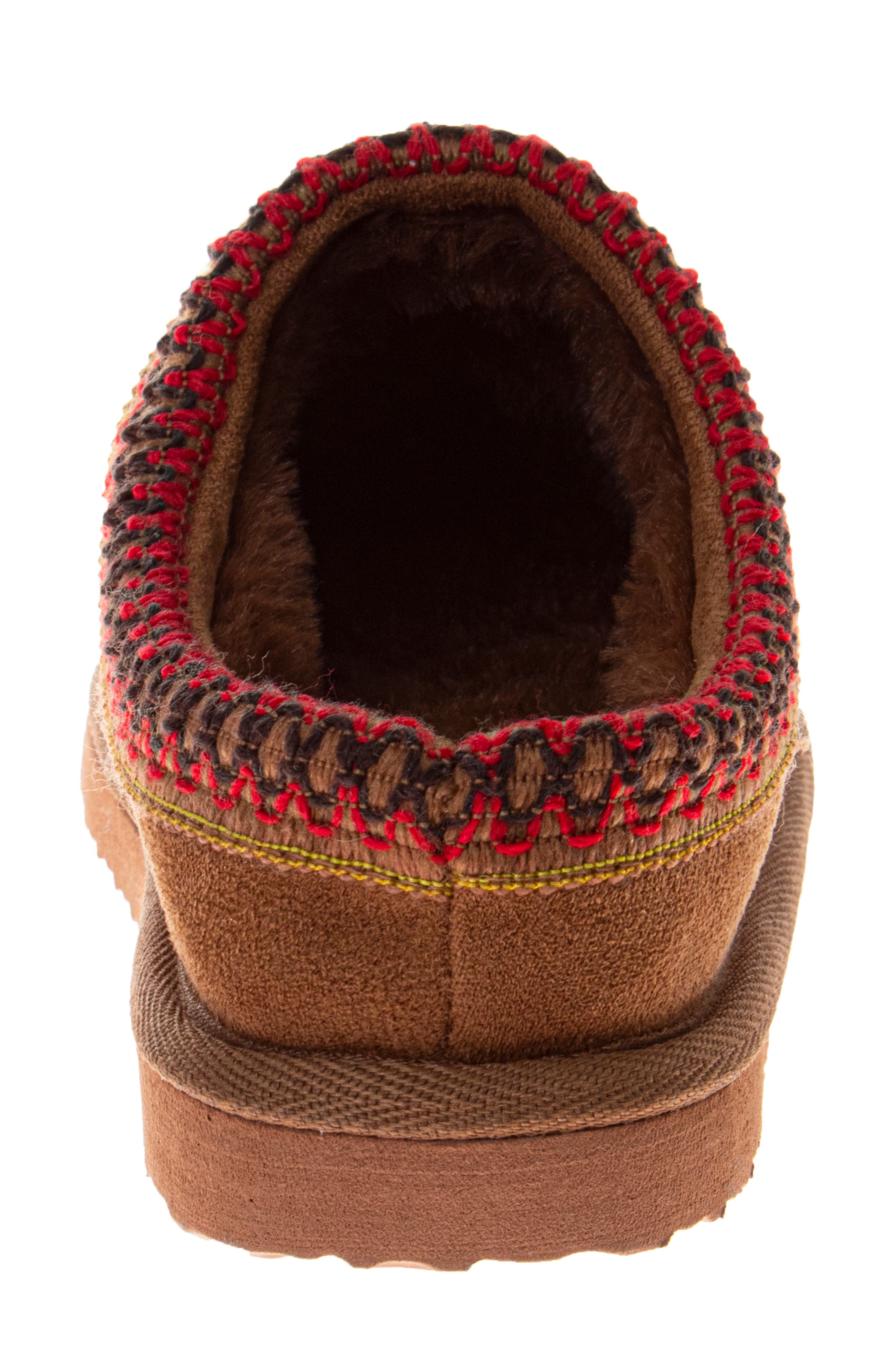 JOSMO Faux Fur Lined Slipper, Alternate, color, Chestnut