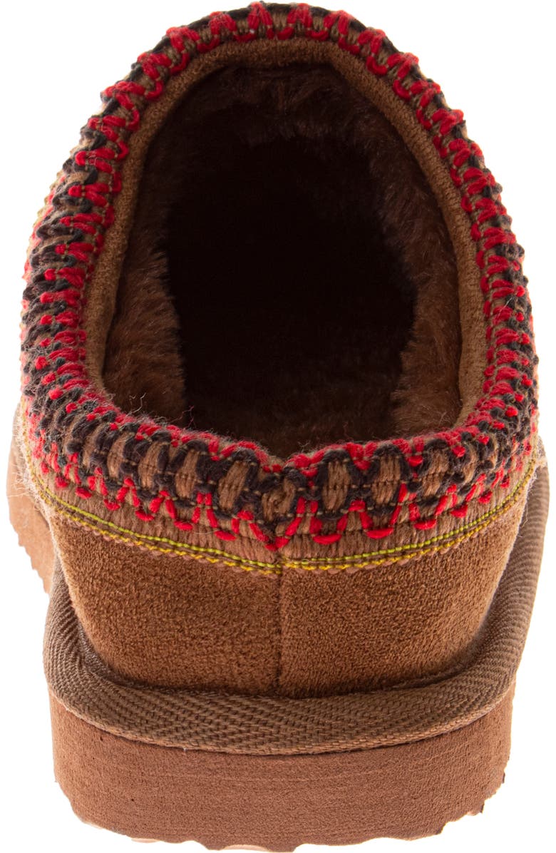 JOSMO Faux Fur Lined Slipper, Alternate, color, Chestnut