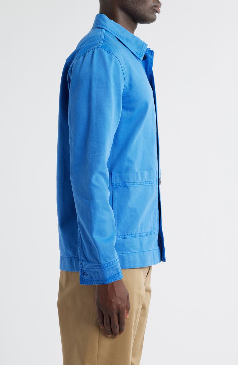 NN07 1874 Ollie Organic Cotton Denim Button-Up Overshirt, Alternate, color, Blue Quartz