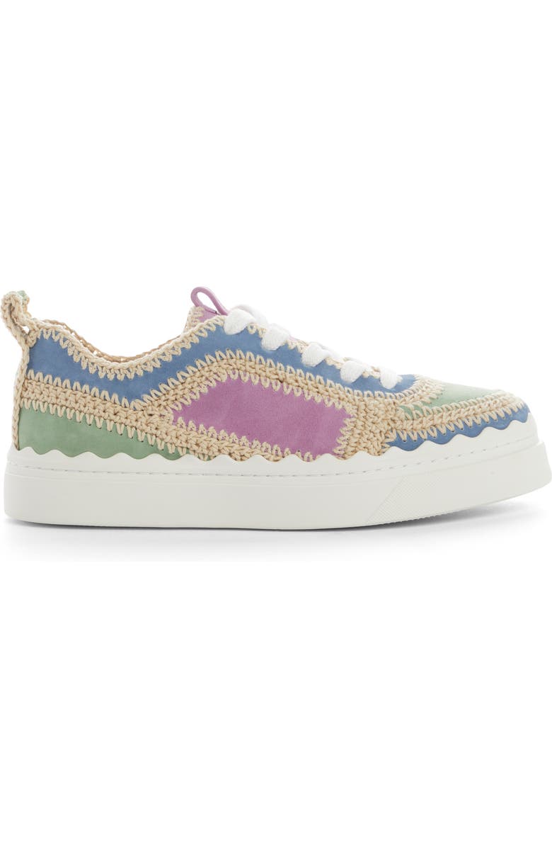 Chloé Lauren Embroidered Sneaker, Alternate, color,