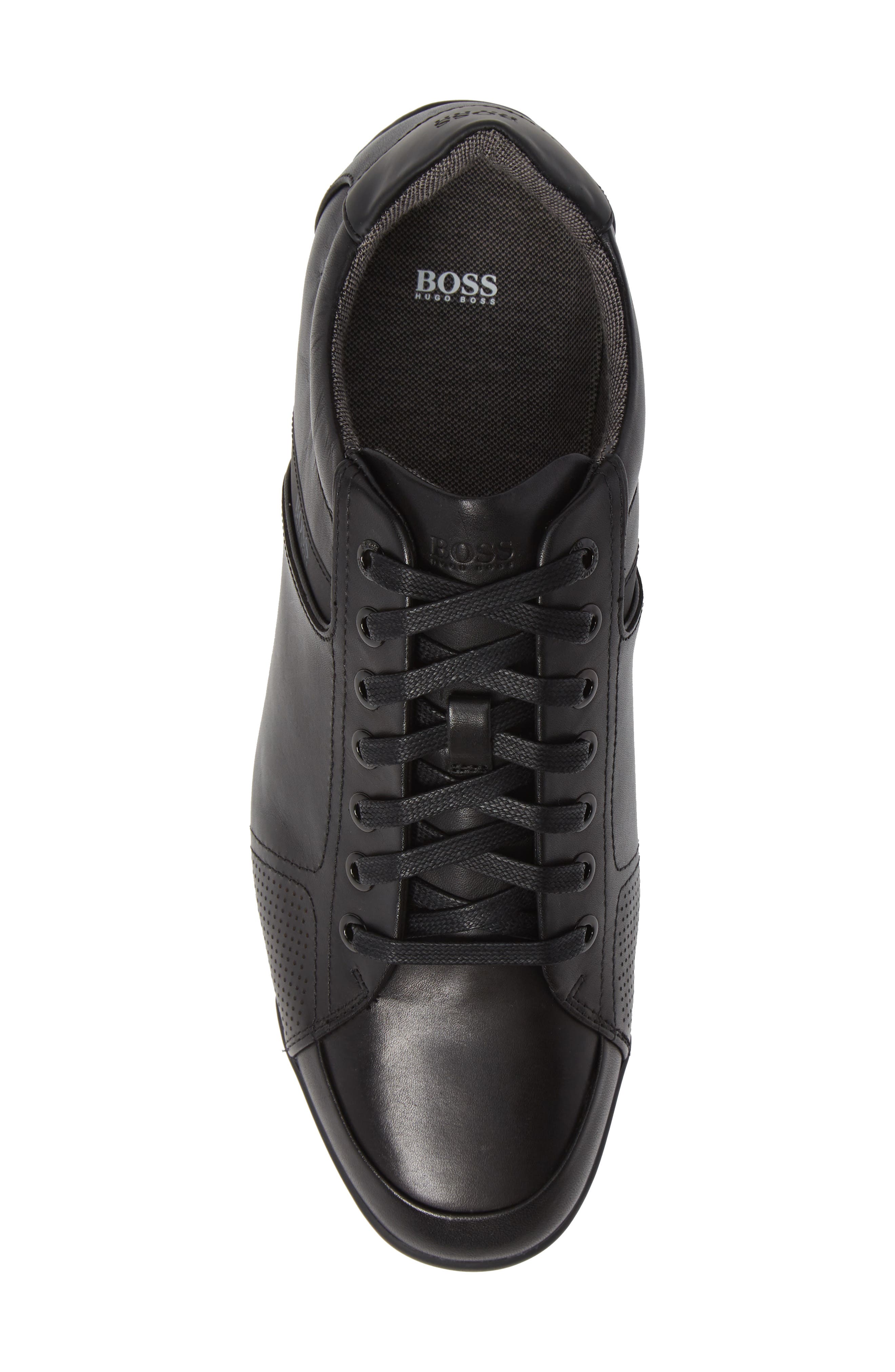 Saturn Low Top Sneaker, Alternate, color, BLACK/BLACK LEATHER
