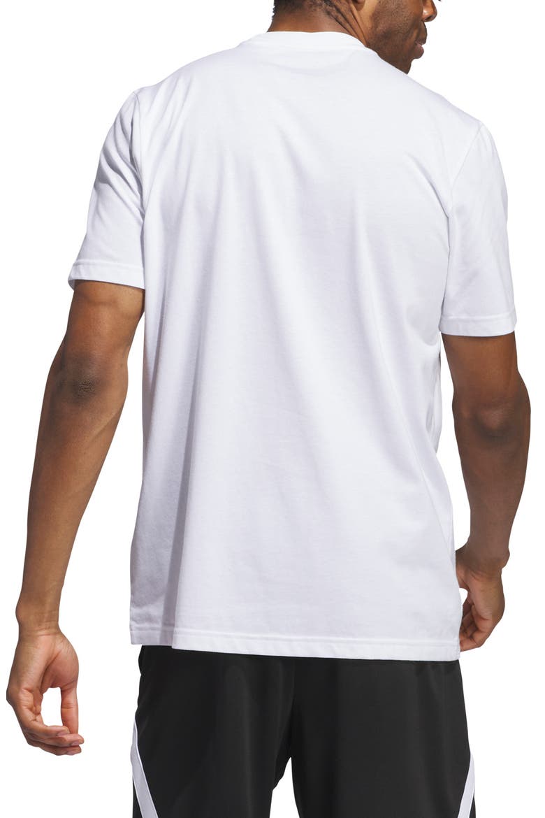 Worldwide Hoops Cotton Blend Graphic Tee, Alternate, color, WHITE