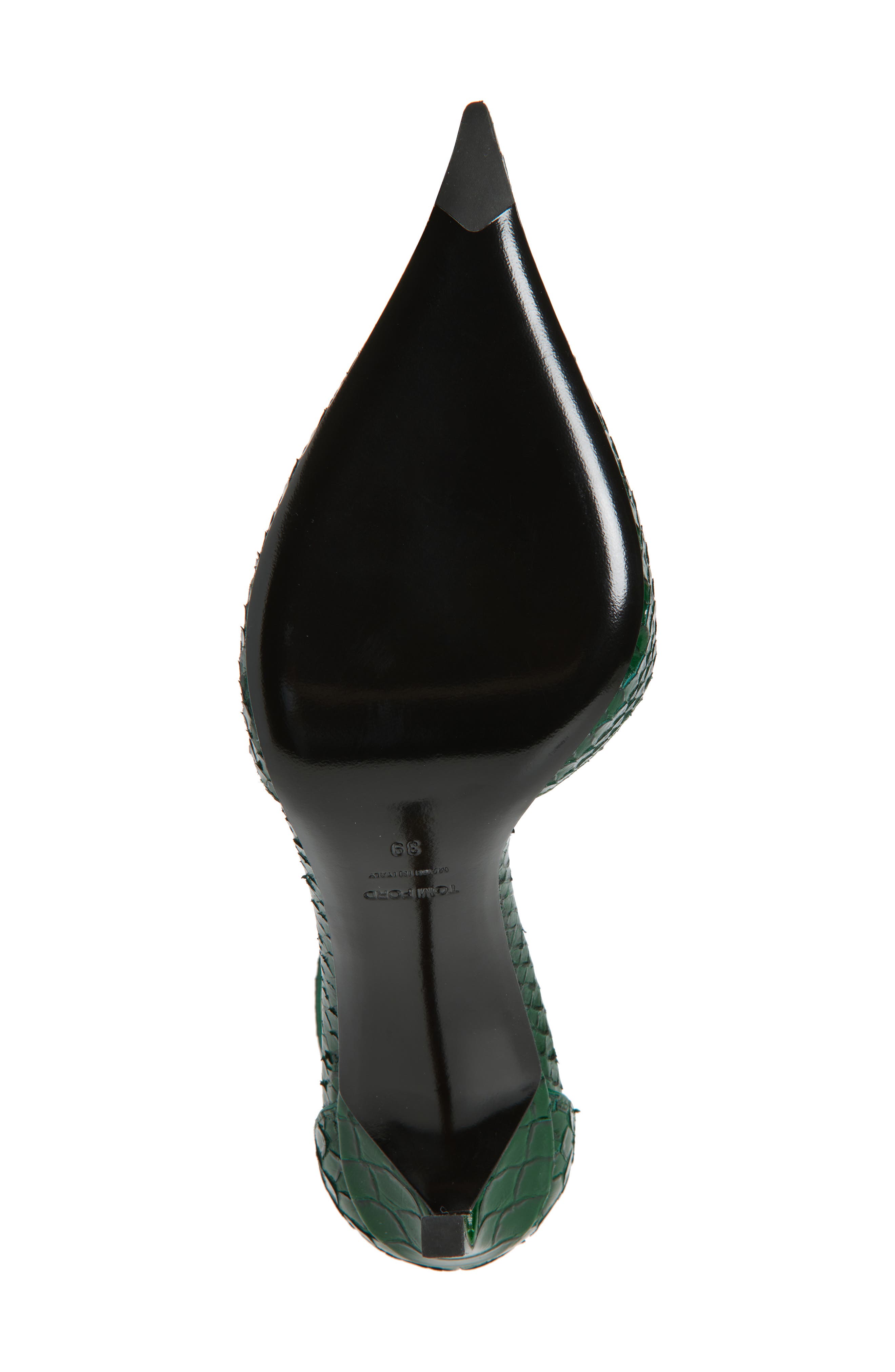 TOM FORD Ankle Tie Pump, Alternate, color, Emerald Green