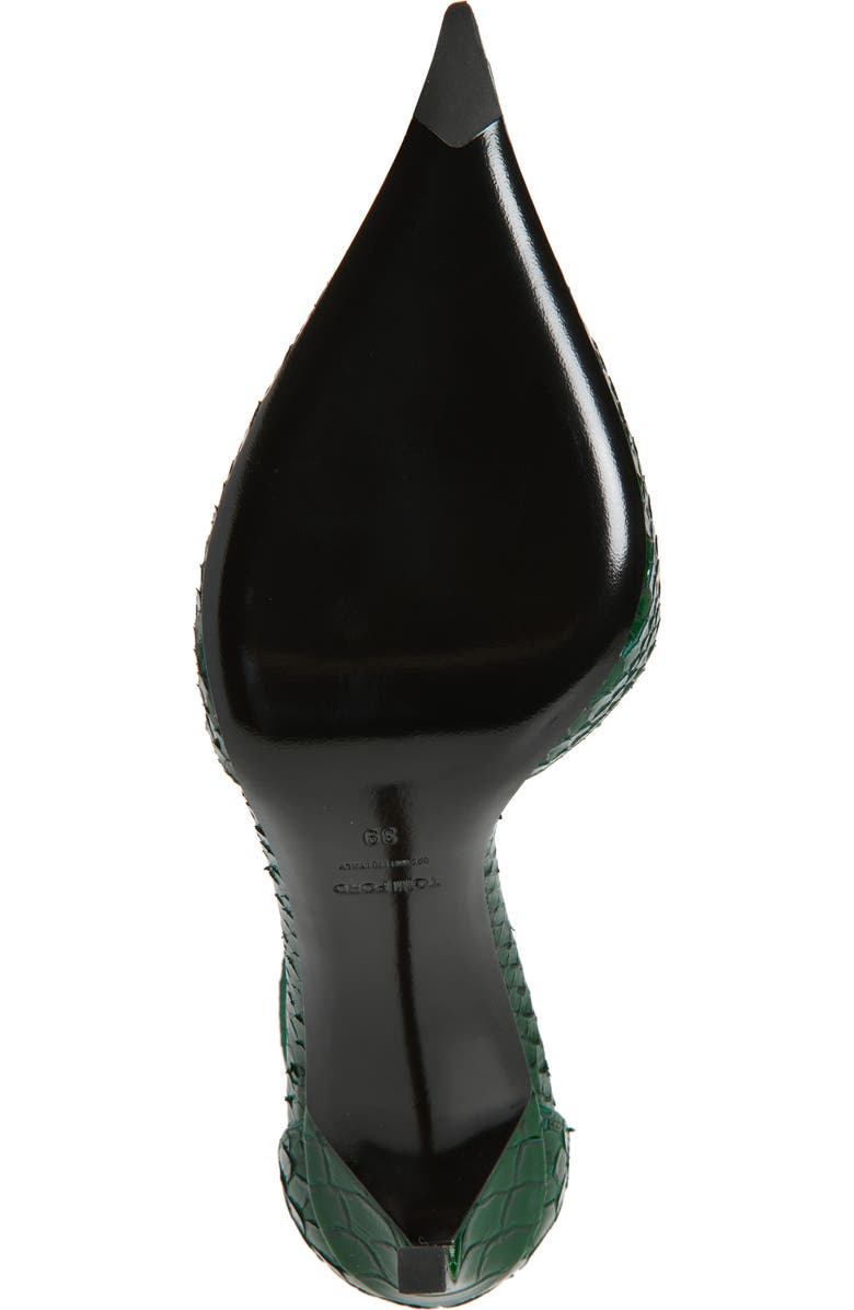 TOM FORD Ankle Tie Pump, Alternate, color, Emerald Green