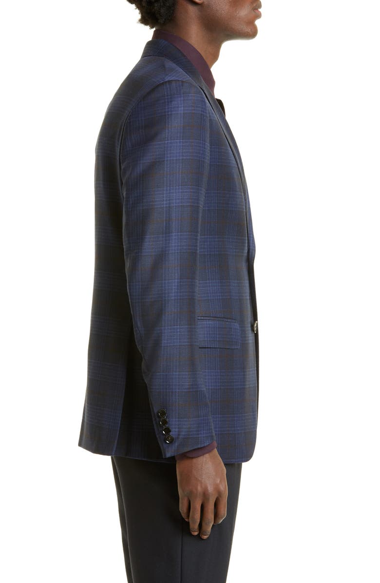 ZEGNA Milano Easy Plaid Wool Sport Coat, Alternate, color, 