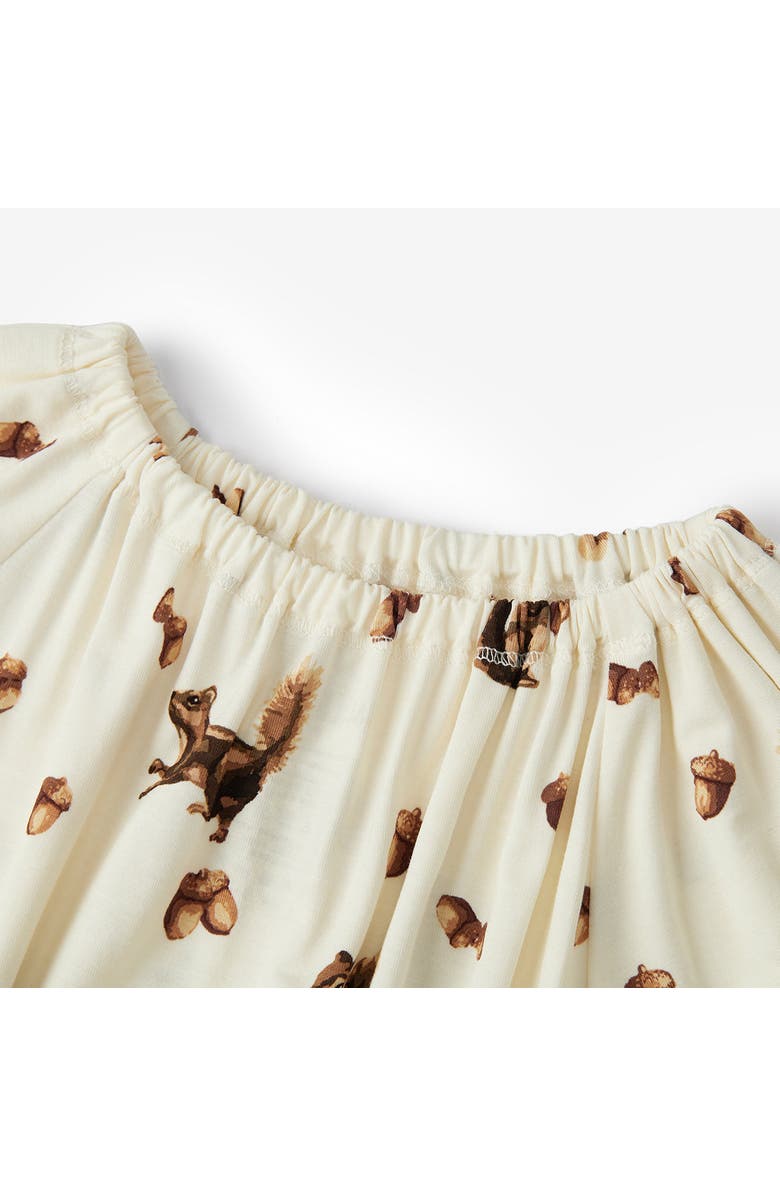 Milkbarn Luxe Stretch Dress and Legging Set, Alternate, color, Chipmunk