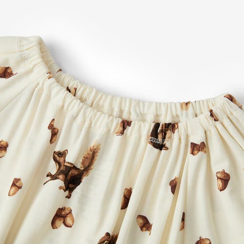 Milkbarn Luxe Stretch Dress And Legging Set In Brown