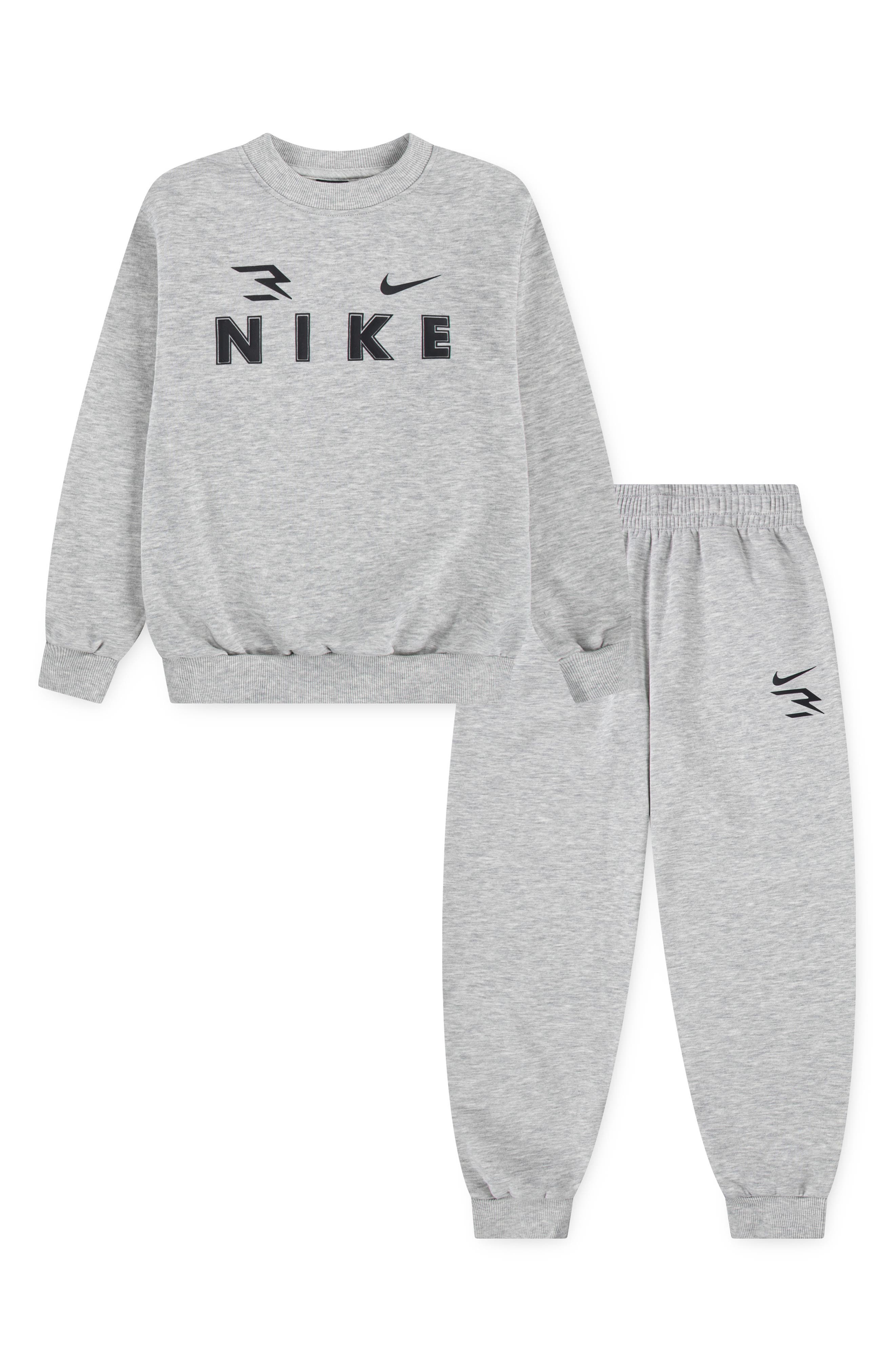 3 Brand Kids' Triple Logo Sweatshirt & Joggers Set