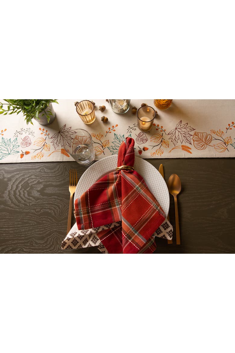 Autumn Spice Plaid Napkin Set/6, Alternate, color, Autumn Spice Plaid