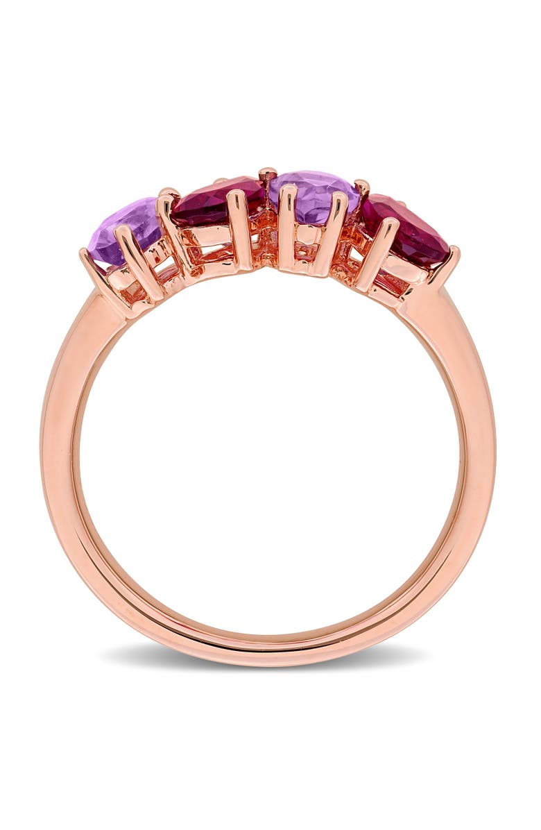Julianna B. Amethyst & Rhodolite 4-Stone Ring, Alternate, color, Amethyst