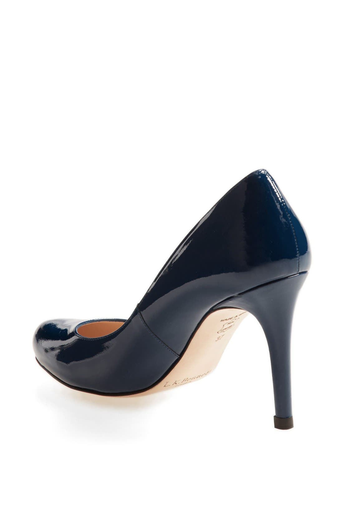 L.K. Bennett 'Stila' Patent Pump, Alternate, color, NAVY