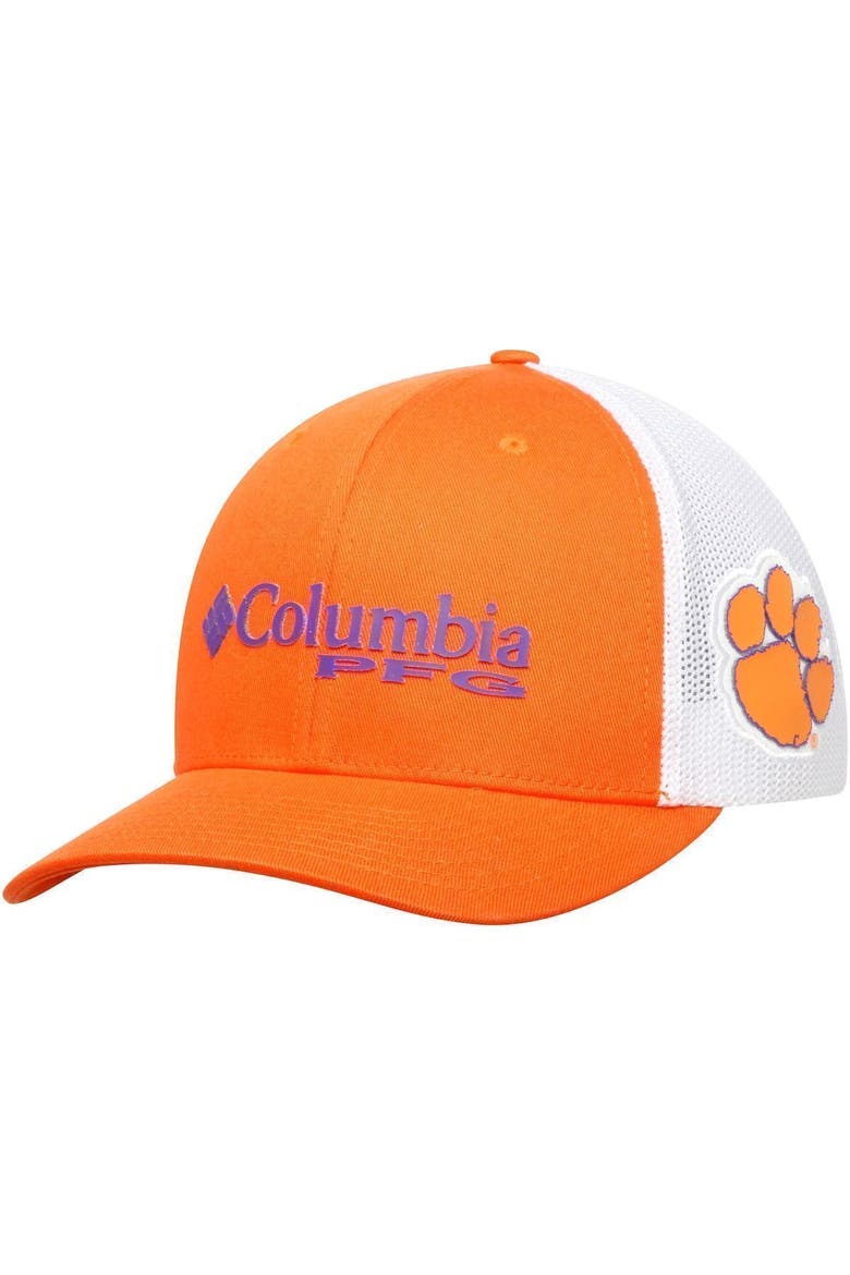 Men's Columbia Orange Clemson Tigers Collegiate PFG Flex Hat, Main, color, ORANGE