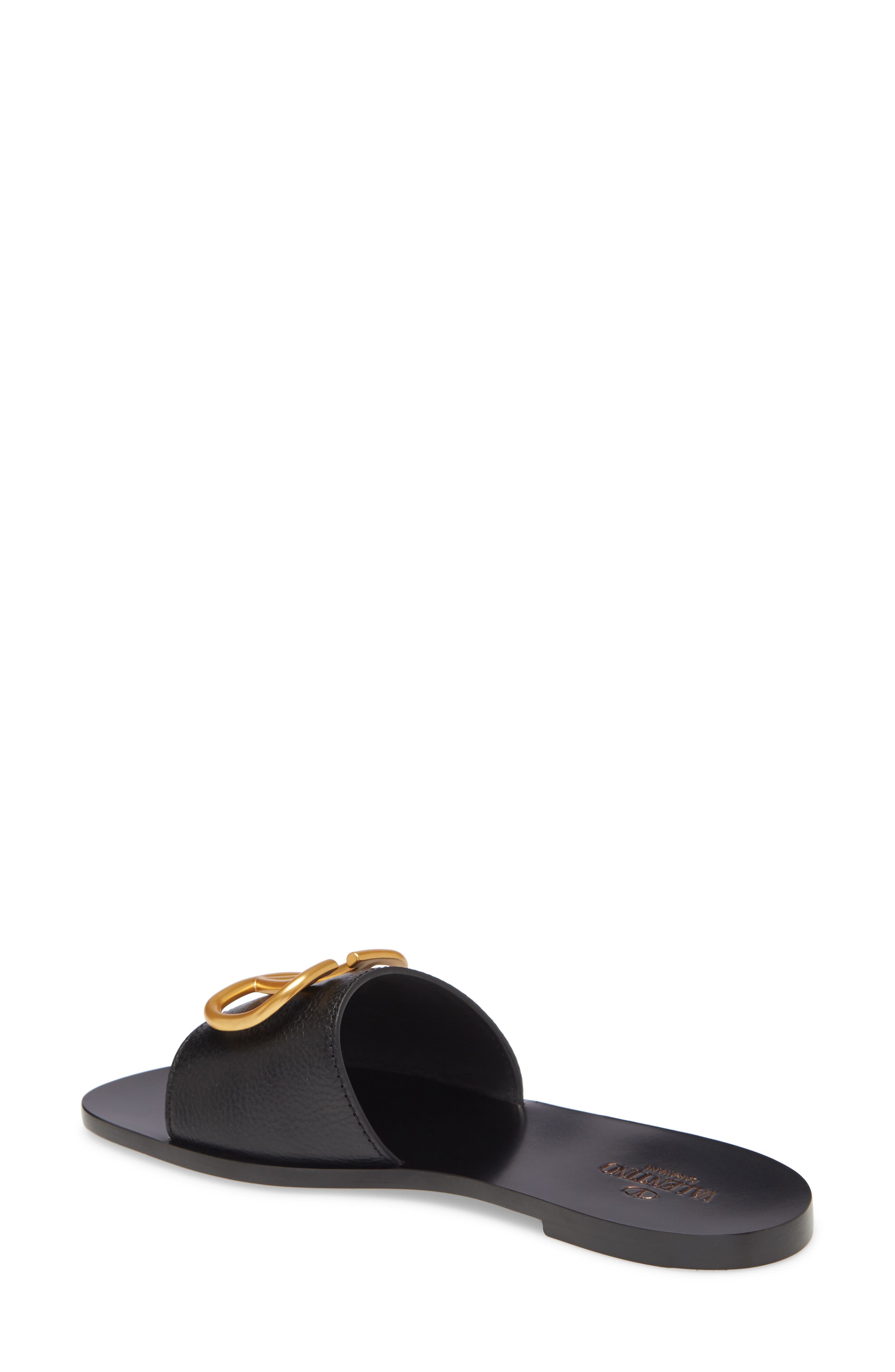 VLOGO Slide Sandal, Alternate, color, BLACK