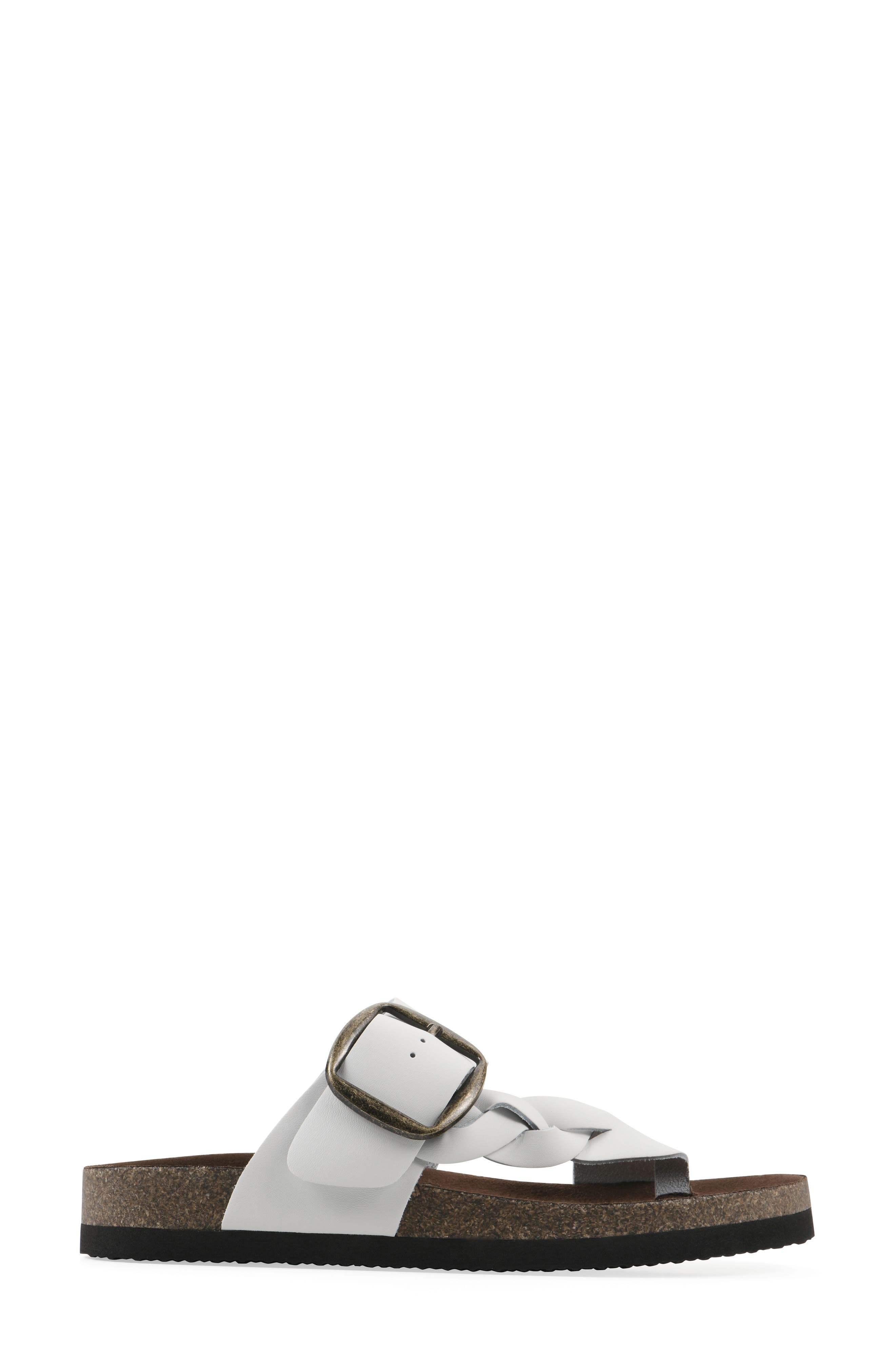 Harleta Footbed Sandal, Alternate, color, WHITE/ LEATHER