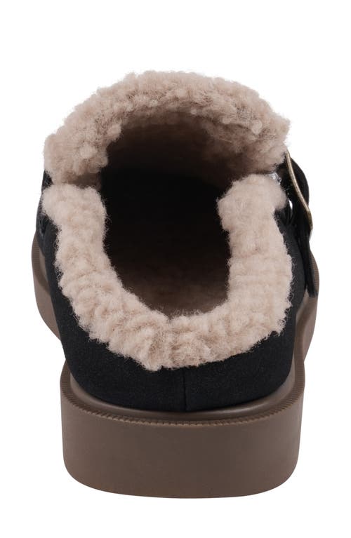 Good Choice New York Vallery Faux Shearling Lined Mule In Black