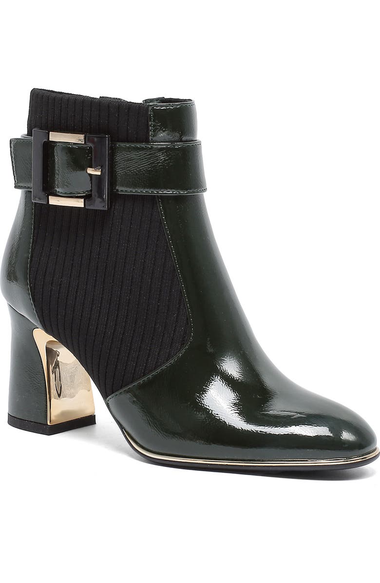 NINETY UNION Tuscani Side Zip Bootie, Main, color, Green