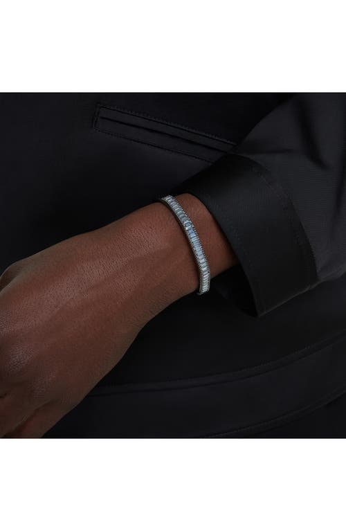 Swarovski Matrix Crystal Bangle In Grey