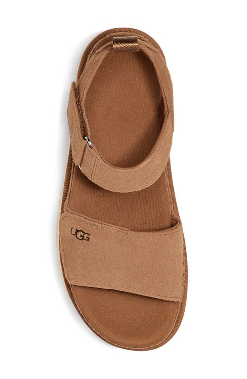 Ugg(r) Goldenstar Platform Sandal In Chestnut