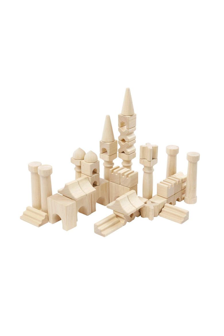 Architectural Unit Blocks - 44 Pieces, Alternate, color, Beige