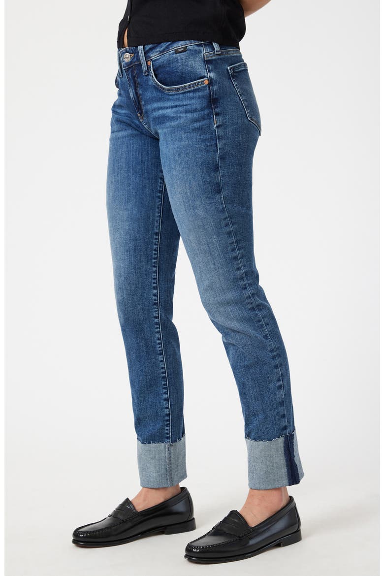 Emma Mid Rise Slim Boyfriend Jeans, Alternate, color, MID USED FLEX BLUE