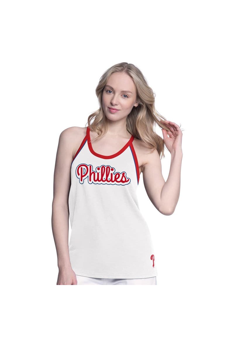 Women's G-III 4Her by Carl Banks  White Philadelphia Phillies Curveball Tank Top, Main, color, White