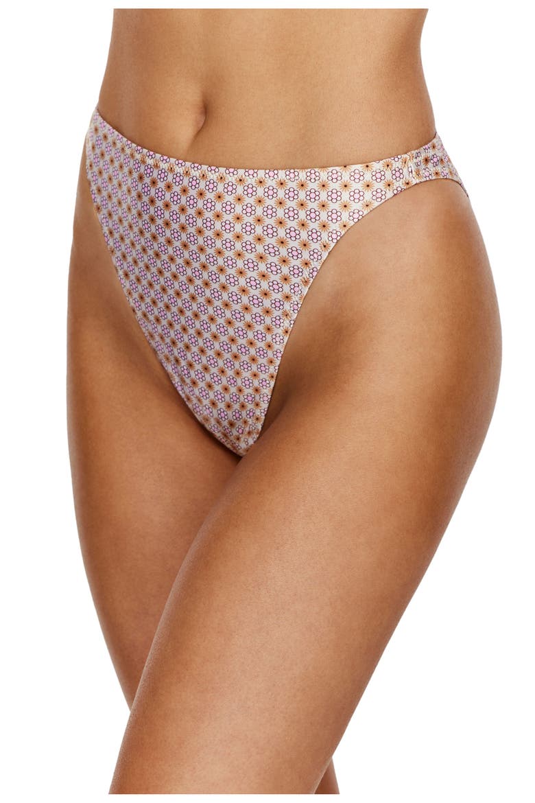 Vacation Mode High Waist Bikini Bottom, Main, color, Multi-Pastel
