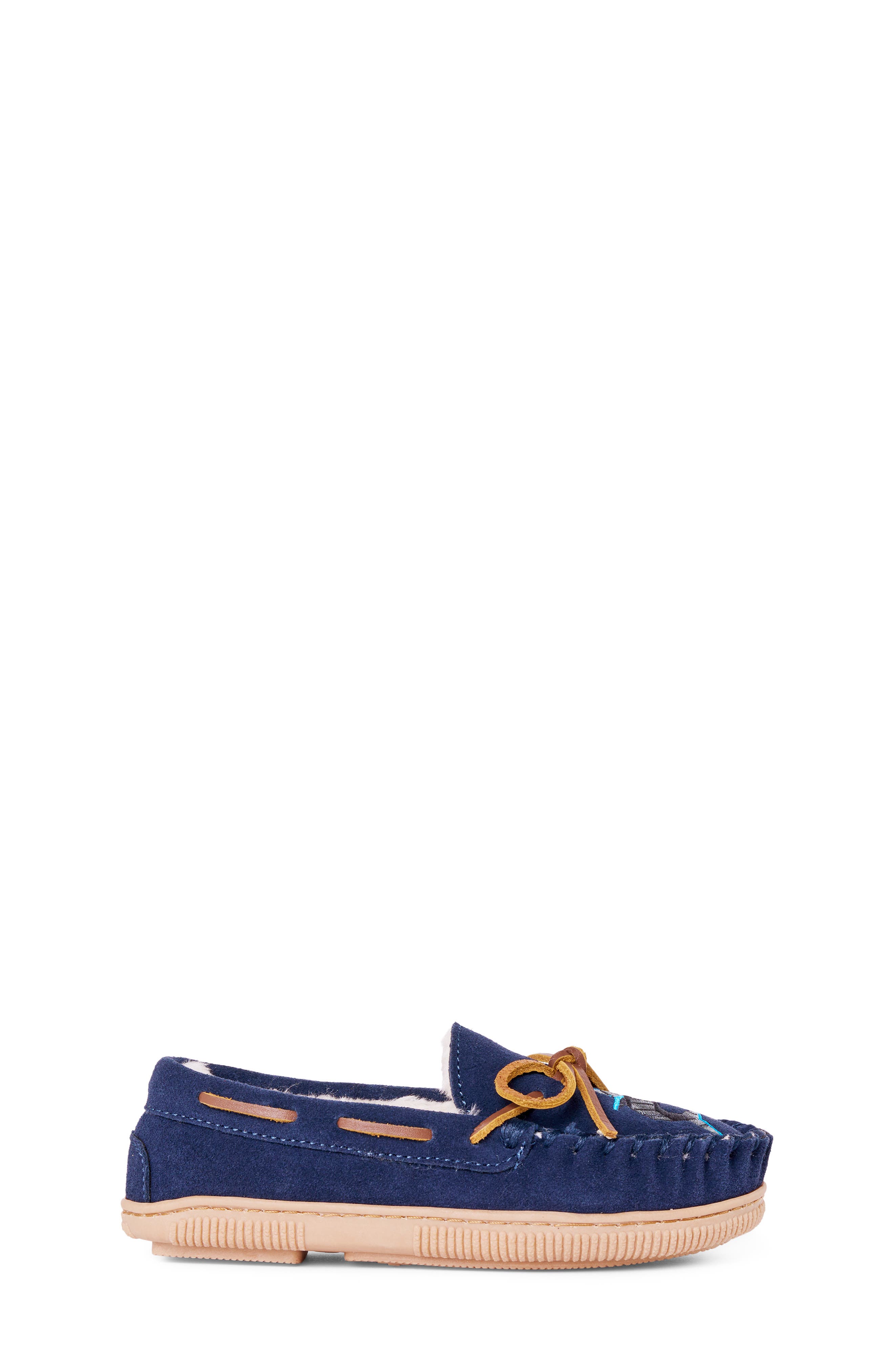 Kids' Pile Lined Hardsole Slipper, Alternate, color, NAVY SHARK