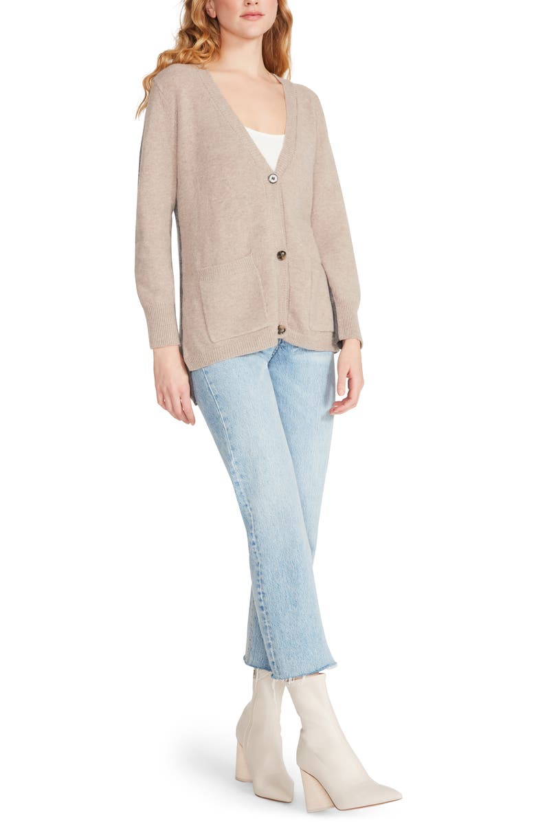 Steve Madden Classic Beauty Colorblock Cardigan, Main, color, 