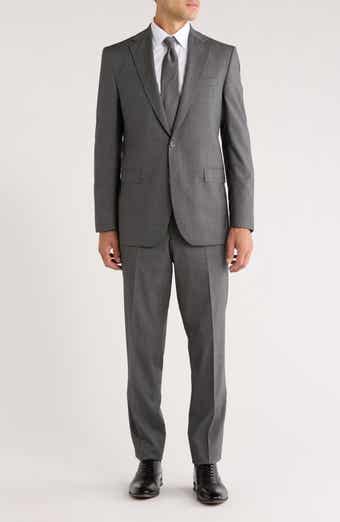 Jack Victor Esprit Grey Slub Wool Suit