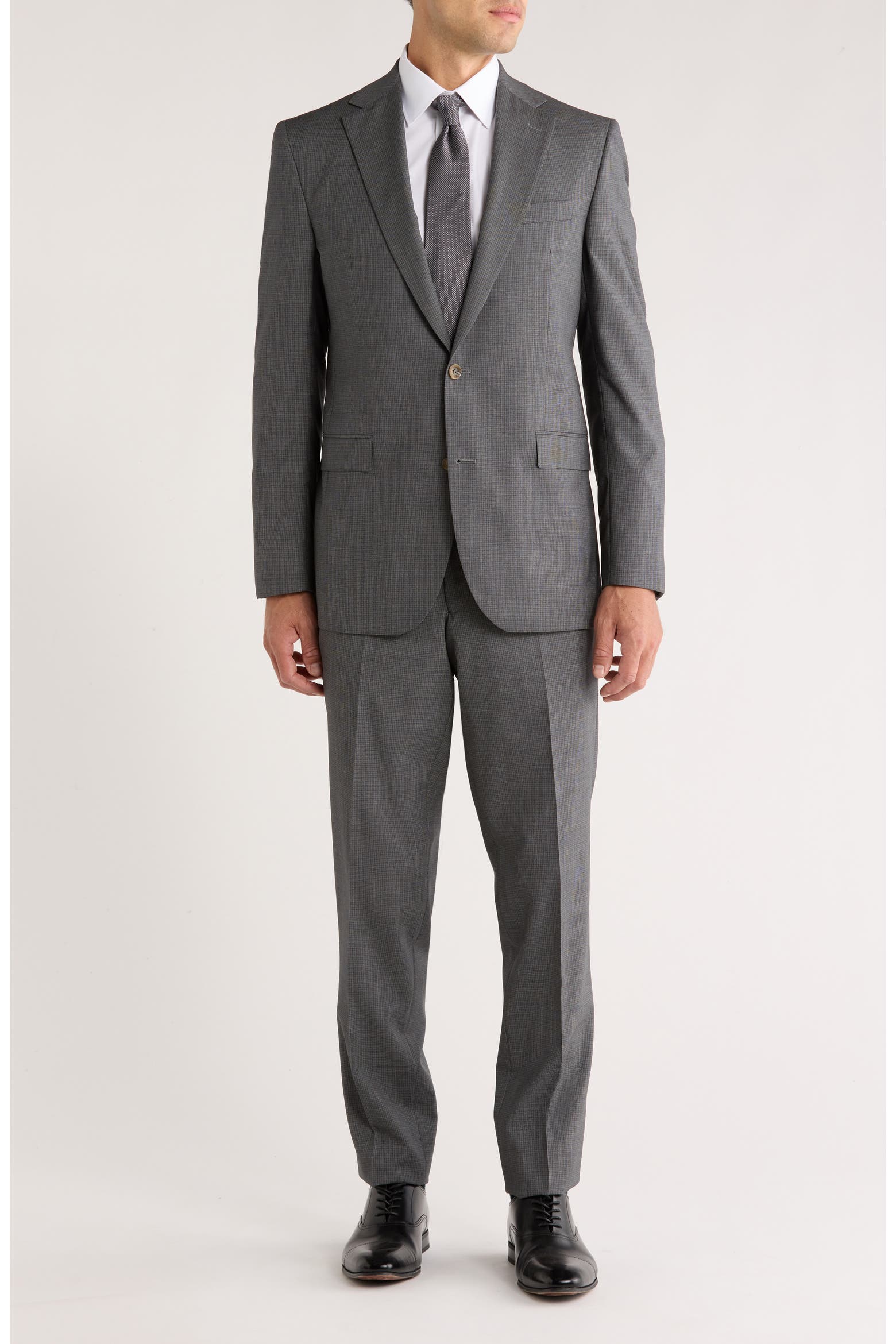 Wool Slubs Jack Victor Esprit Grey Slub Wool Suit (Men) | Nordstromrack