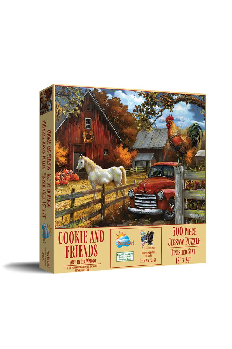 Cookie and Friends 500 piece Jigsaw Puzzle for Adults, Main, color, Multicolor