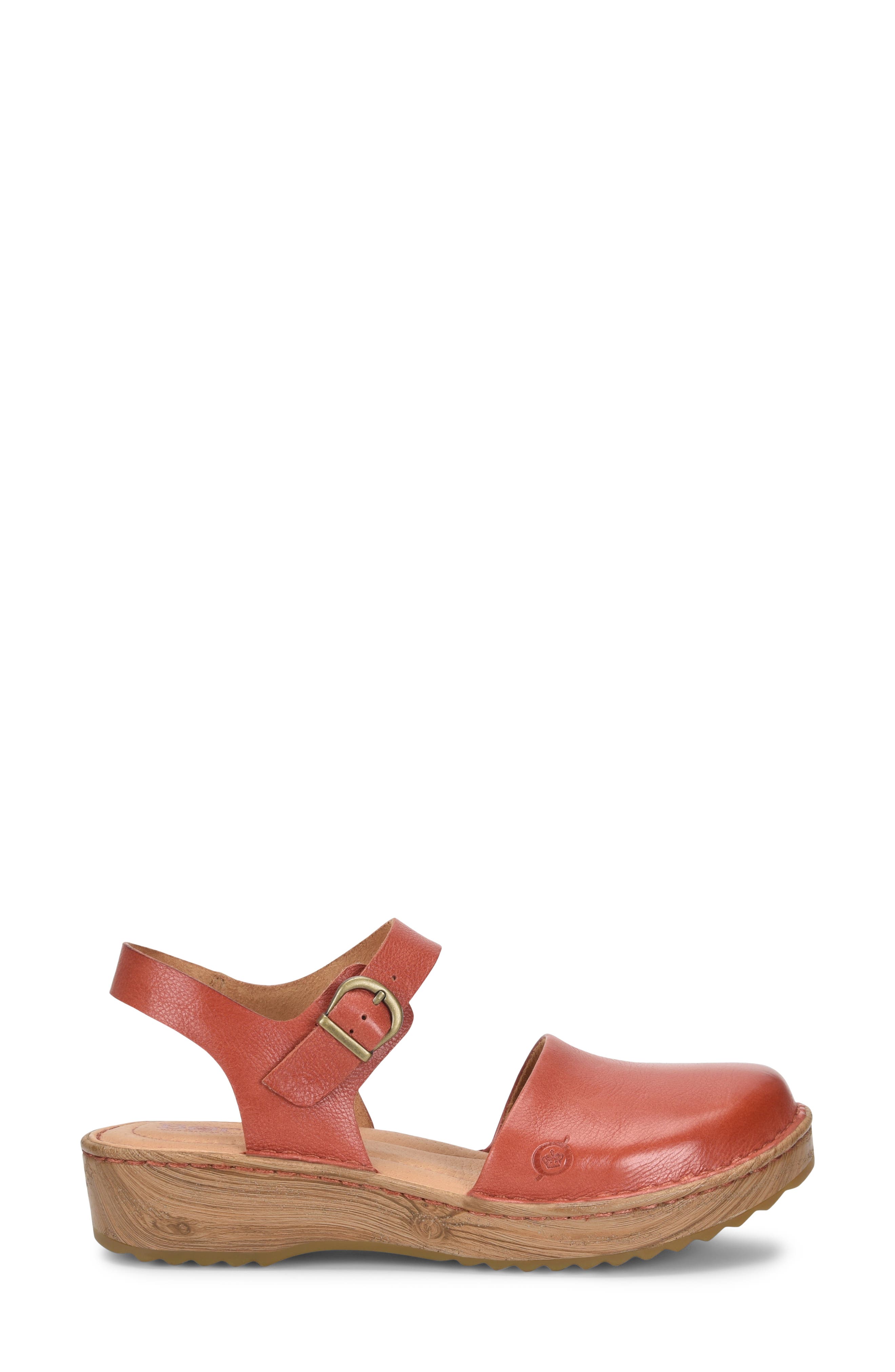 Alianna Quarter Strap Closed Toe Platform Sandal, Alternate, color, RUST F/ G