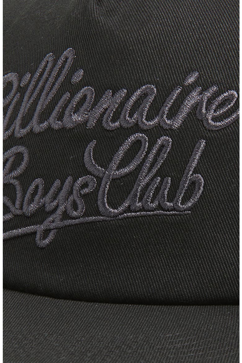 Script Embroidered Snapback Baseball Cap, Alternate, color, BLACK