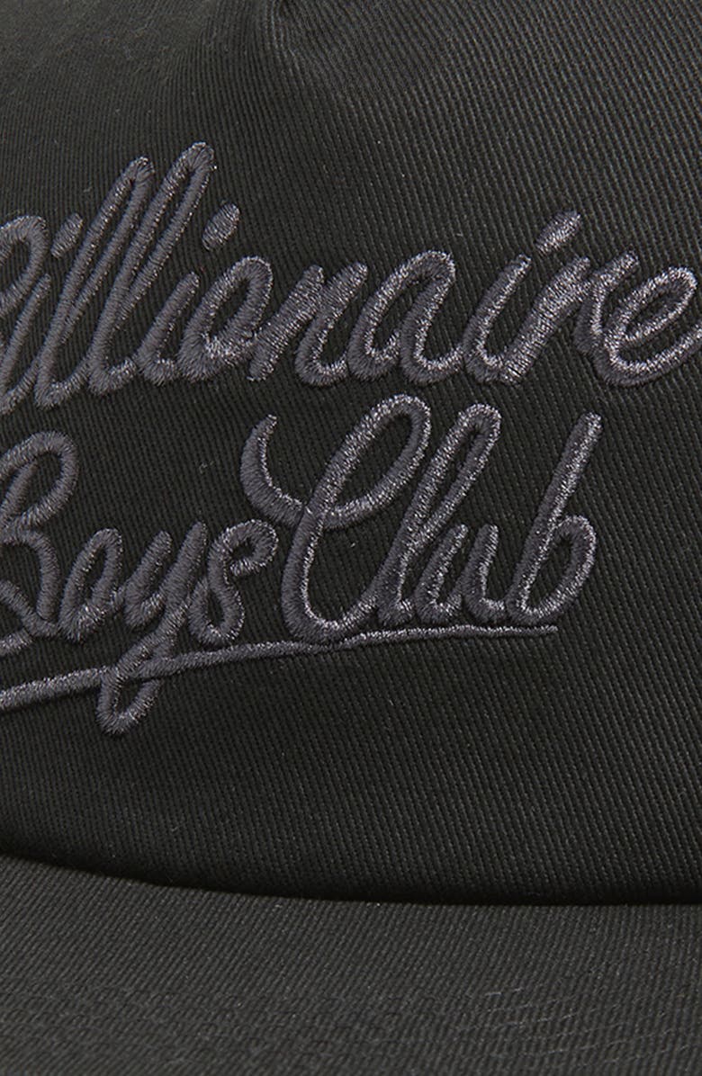 Billionaire Boys Club Script Embroidered Snapback Baseball Cap, Alternate, color, Black