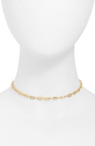 VIDAKUSH Rectangle Prism Choker Necklace
