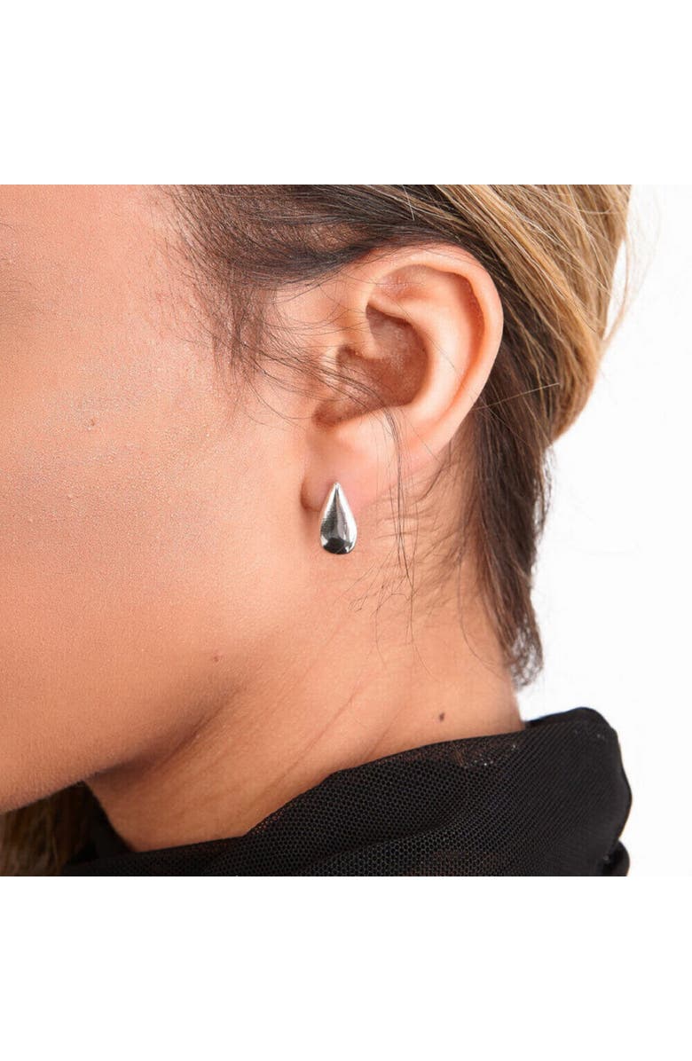 Lucy Quartermaine Large Tear Drop Studs, Alternate, color, Sterling Silver