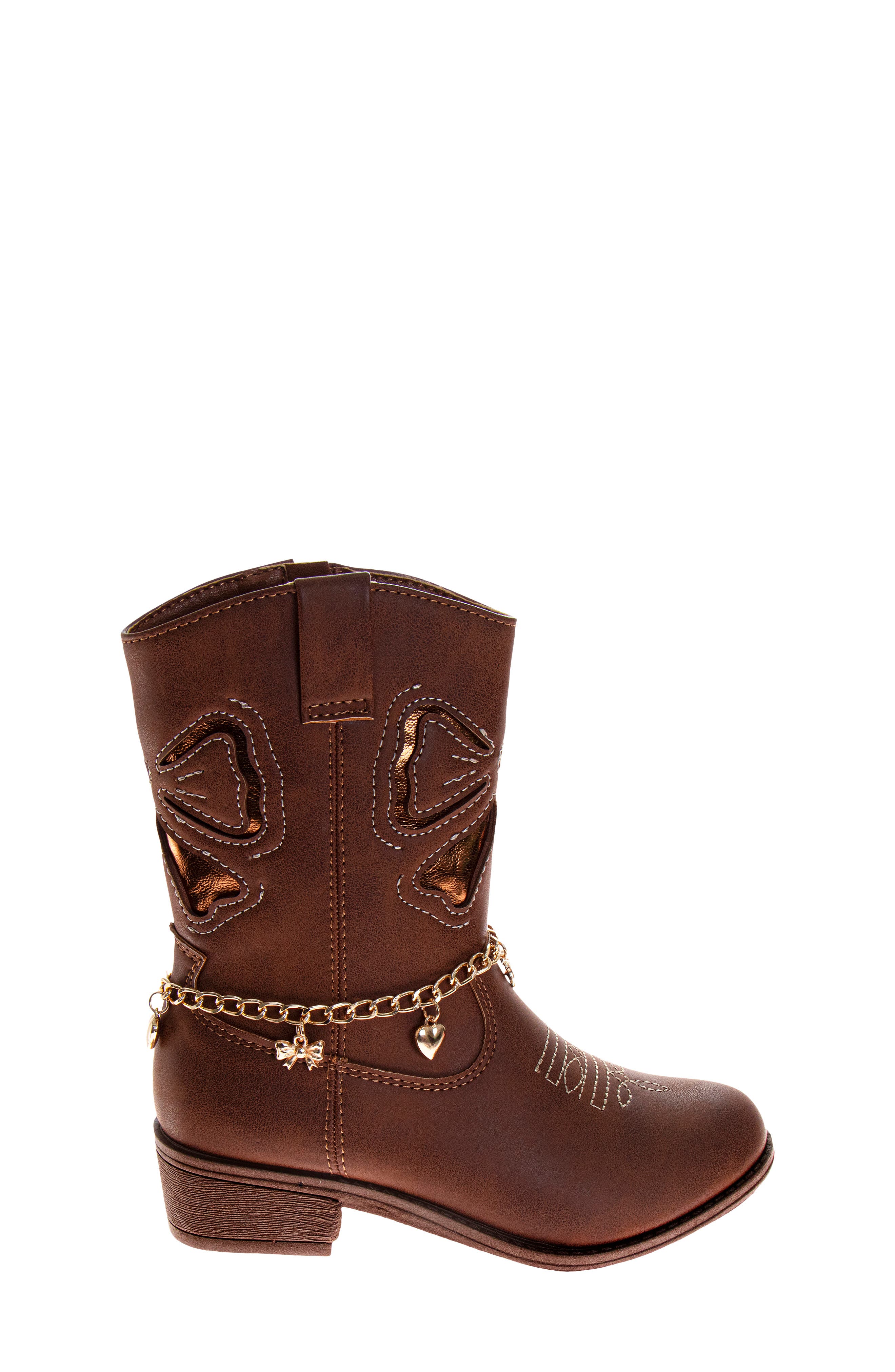 Kids' Western Boot, Alternate, color, BROWN
