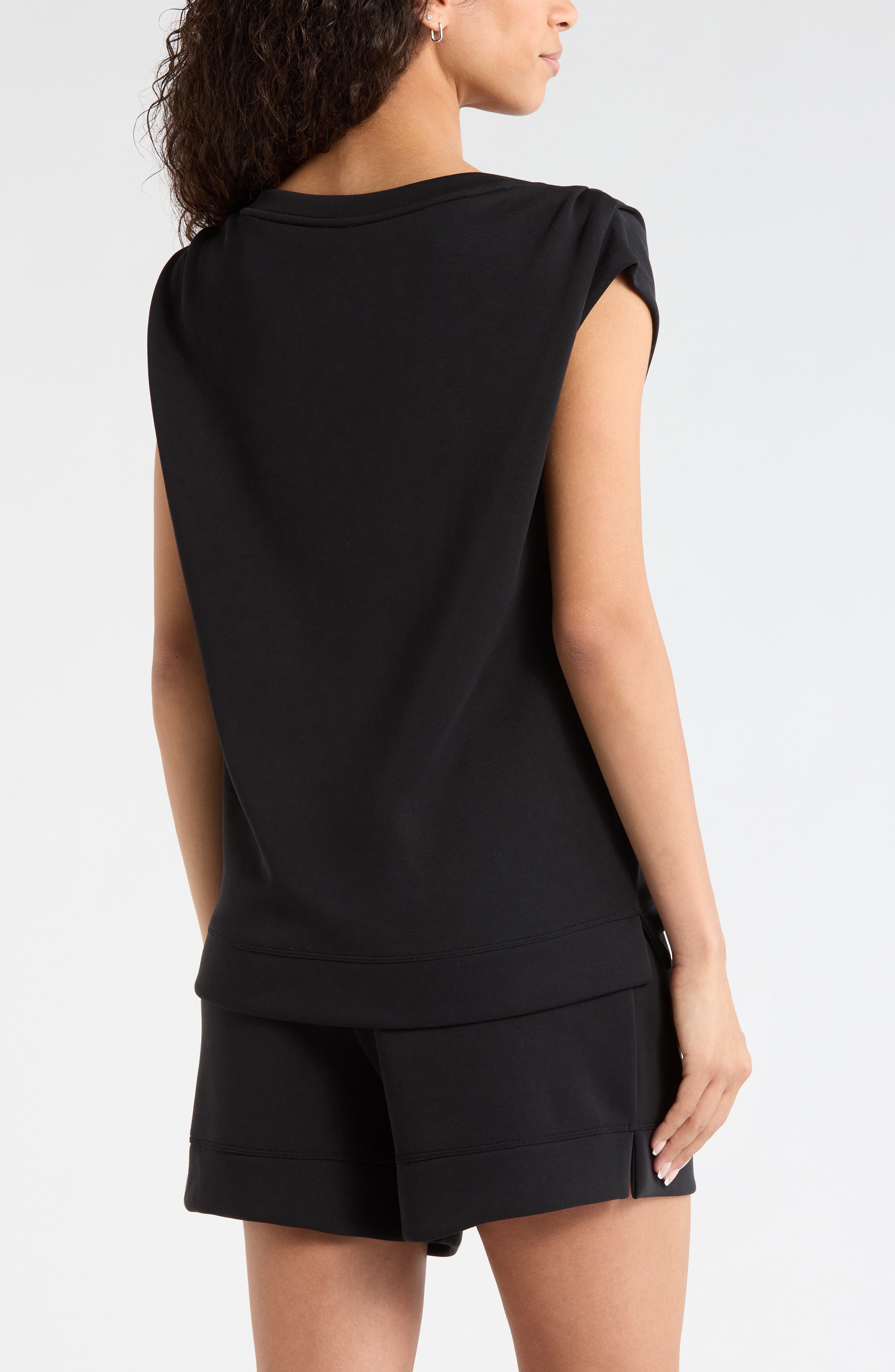 Женские Zella Soft Luxe Knit Gathered Shoulder Top — фото 3