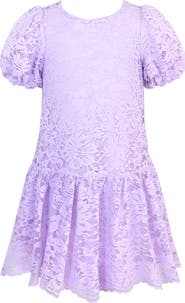 Zunie Kids' Scallop Hem Lace Dress