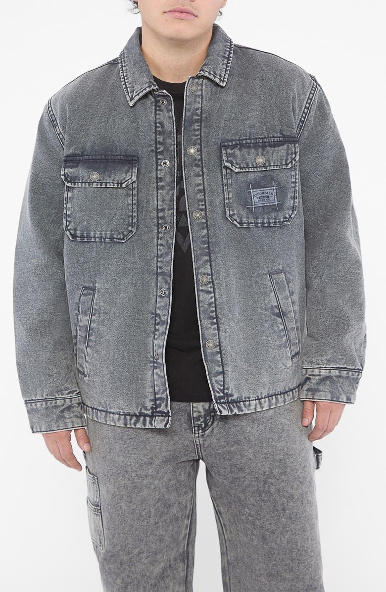 GUESS ORIGINALS Go Canvas Denim Jacket, Main, color,